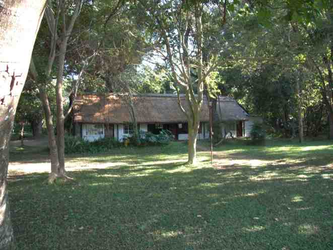 The "Marula" chalet with a view to the park-like setting.