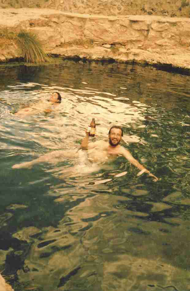 A good swim in spring water (picture taken on a previous safari): That is what we missed on that last day!