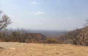 The view of the Zambezi valley from the main road.