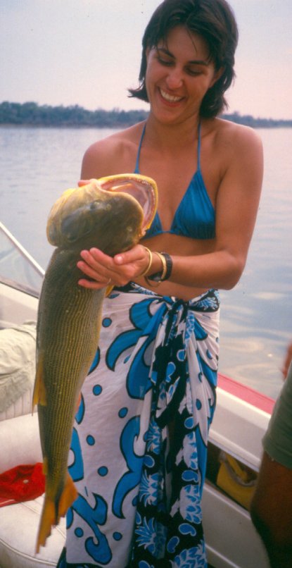 A good fish caught by my wife.