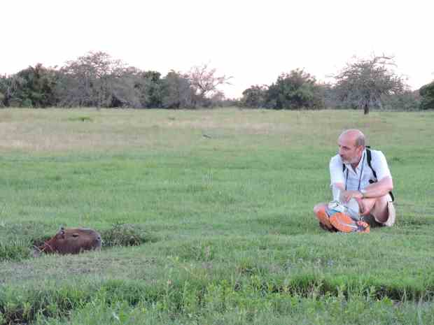 jc and capyb in hole
