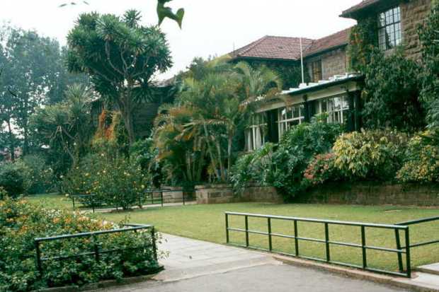 The access to the Fairview Hotel.