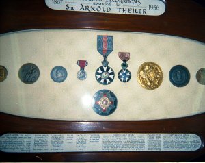 Theiler's condecorations for his outstanding work.