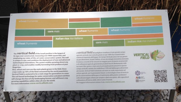 The "Vertical Field" explanatory sign.