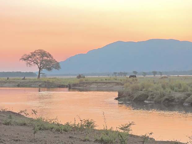 Sunset at Mana Pools.