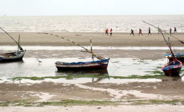 Maputo's beach in Mozambique.