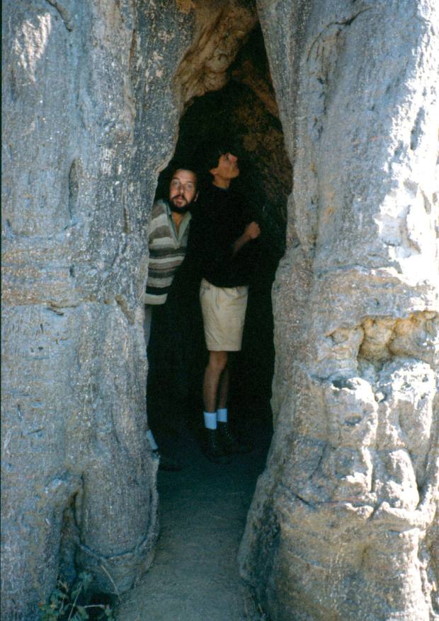 The Lonchinvar baobab with a young bushsnob and Bruno in attendance.