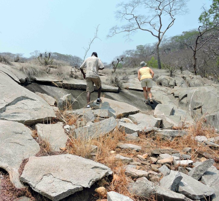 The San always chose hard places for their art!