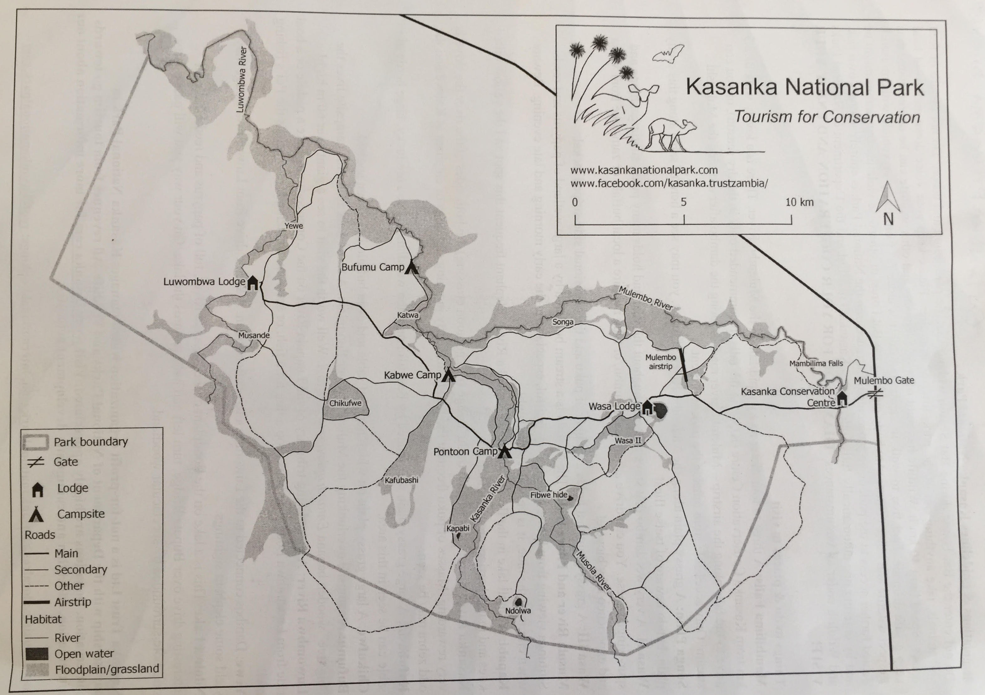 Kasanka map